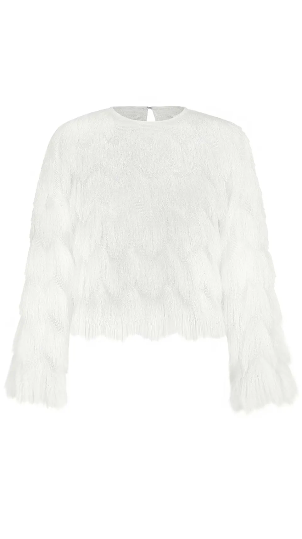 kaviar-gauche-twist-pulli-standesamt-pulli-ivory-mit-fransen image 1
