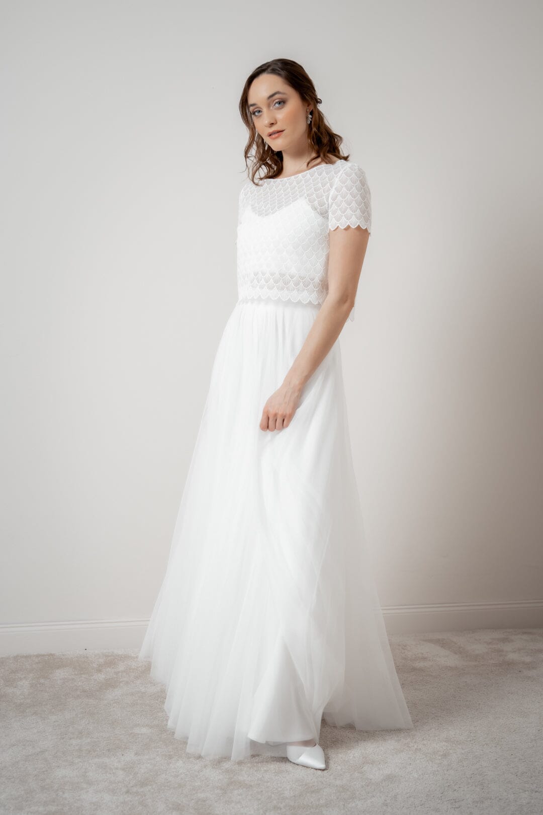 noni-selected-doli-top-aus-vintage-spitze-kurzarm-ivory image 4