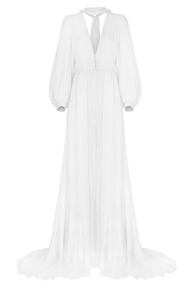kaviar-gauche-sunny-scarf-dress-langes-boho-brautkleid-aus-seide image 1
