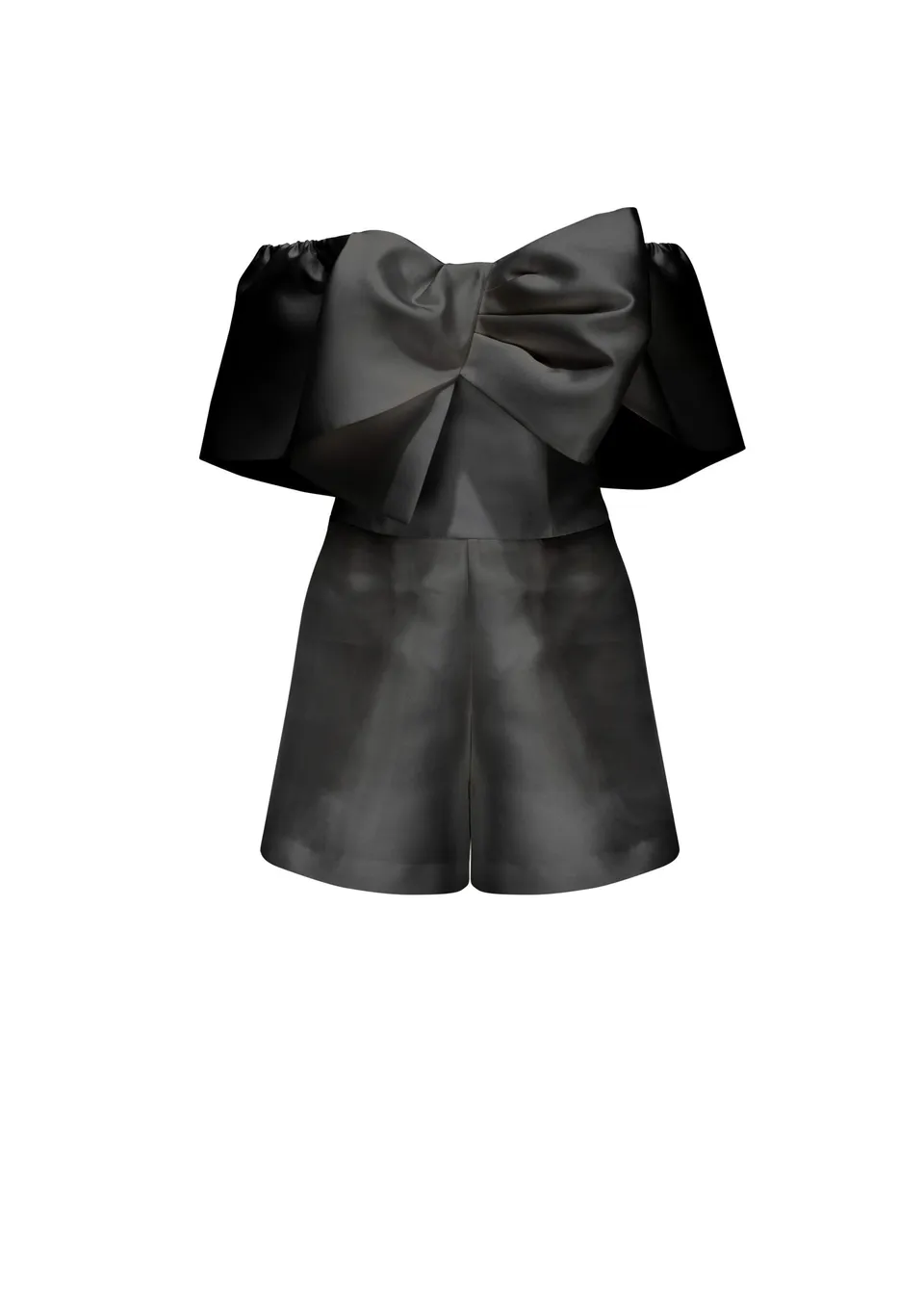 kaviar-gauche-bowerall-short-jumpsuit-top-schwarz image 1