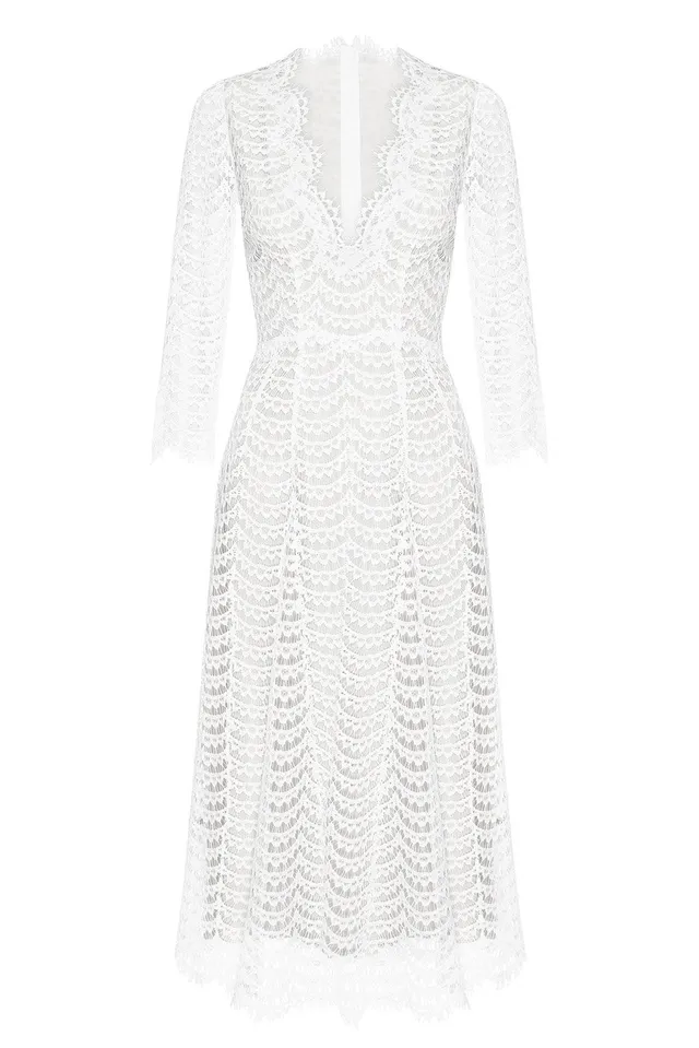 kaviar-gauche-bardot-decollet-dress-brautkleid-mit-v-ausschnitt-aus-spitze image 1