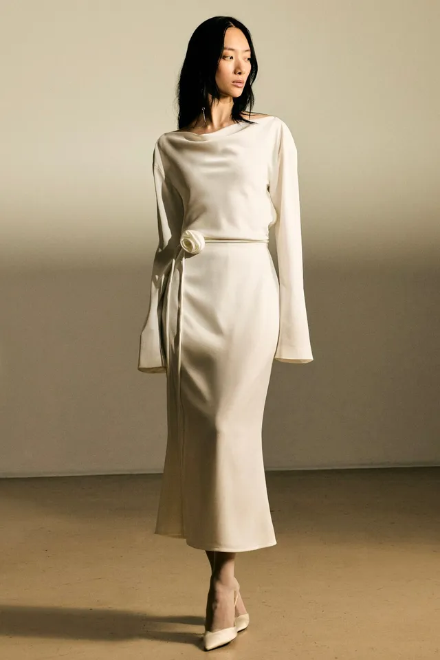 kaviar-gauche-waterfall-midi-dress-kn-chellanges-standesamtkleid image 1