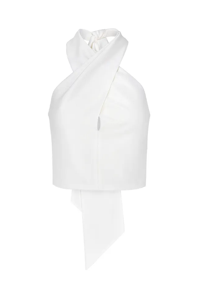 kaviar-gauche-getty-neckholder-top-mit-offenem-r-cken image 1