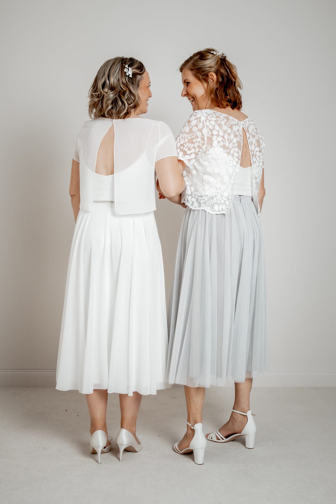 noni-lani-kurzarm-braut-top-aus-chiffon-in-ivory image 8