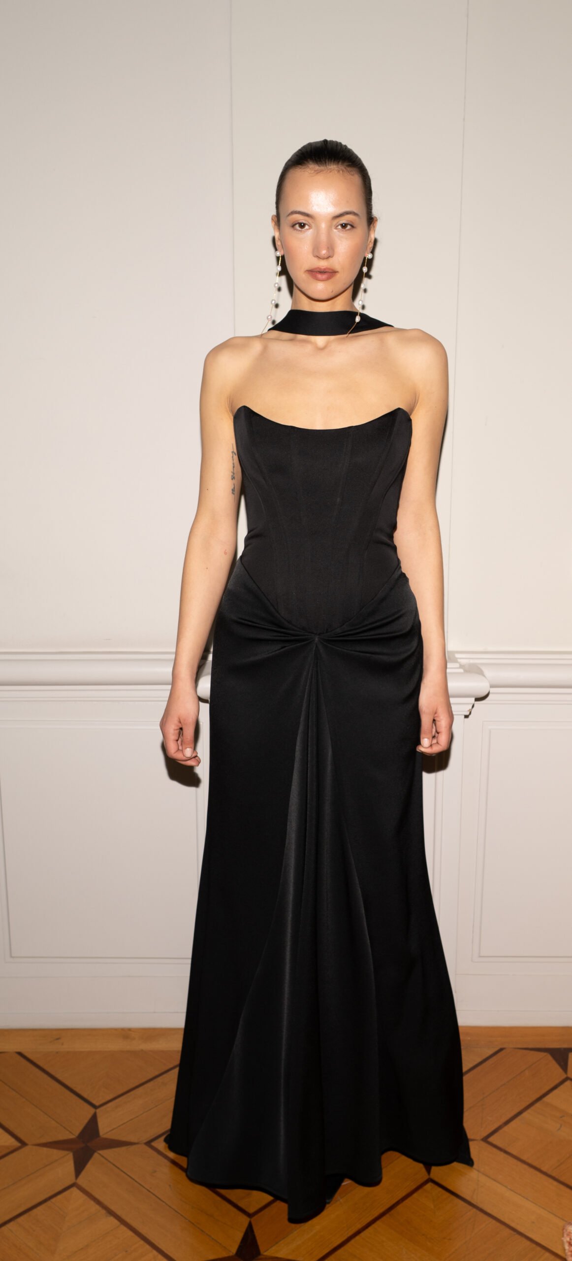 kaviar-gauche-chantelle-corsage-abendkleid-schwarz image 3