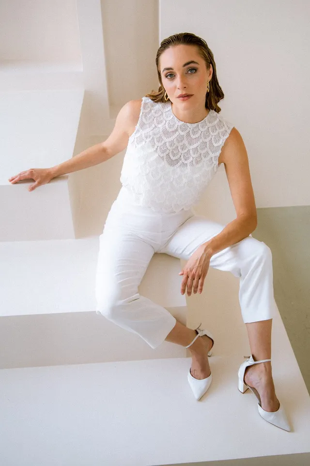 noni-helin-braut-hose-7-8-l-nge-aus-crepe-in-ivory image 1