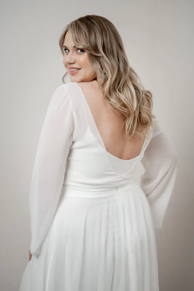 noni-beeke-chiffon-braut-top-plus-size-mit-wickelb-ndern image 1