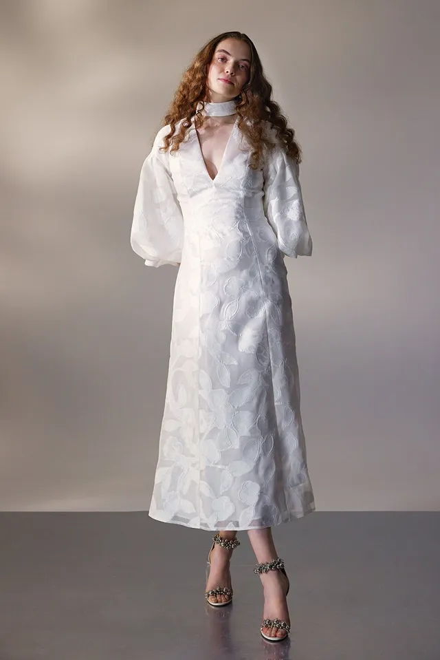 kaviar-gauche-fil-coup-midi-dress-brautkleid image 1