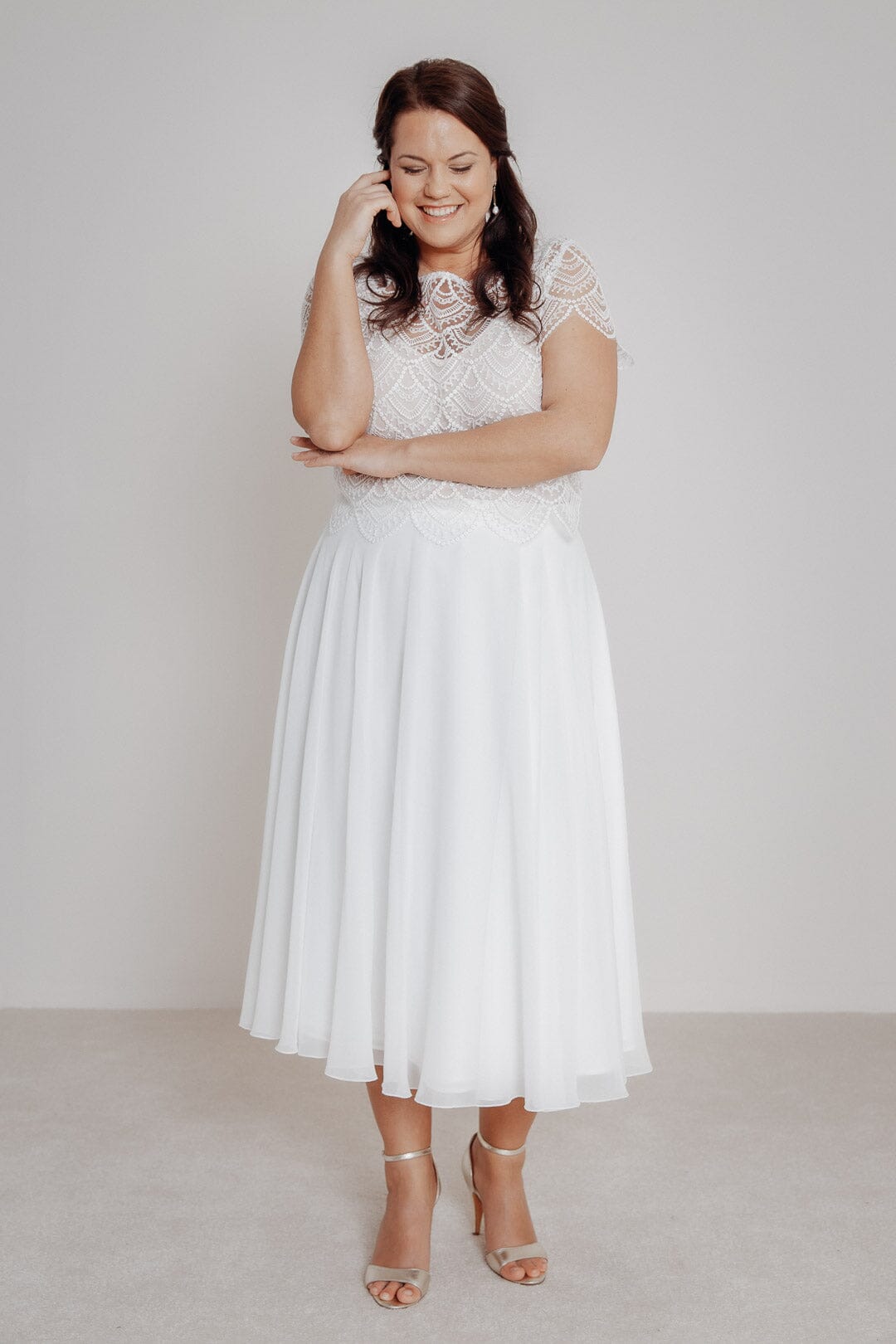 noni-curvy-emmi-midi-chiffonrock-ivory-ab-gr-44-outlet image 5