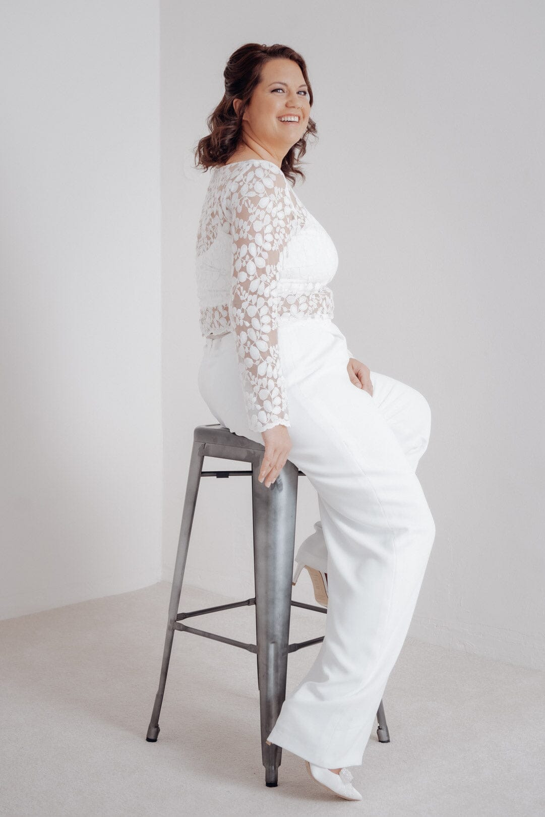noni-tihana-curvy-selected-plus-size-brauthose-ivory-eco image 2