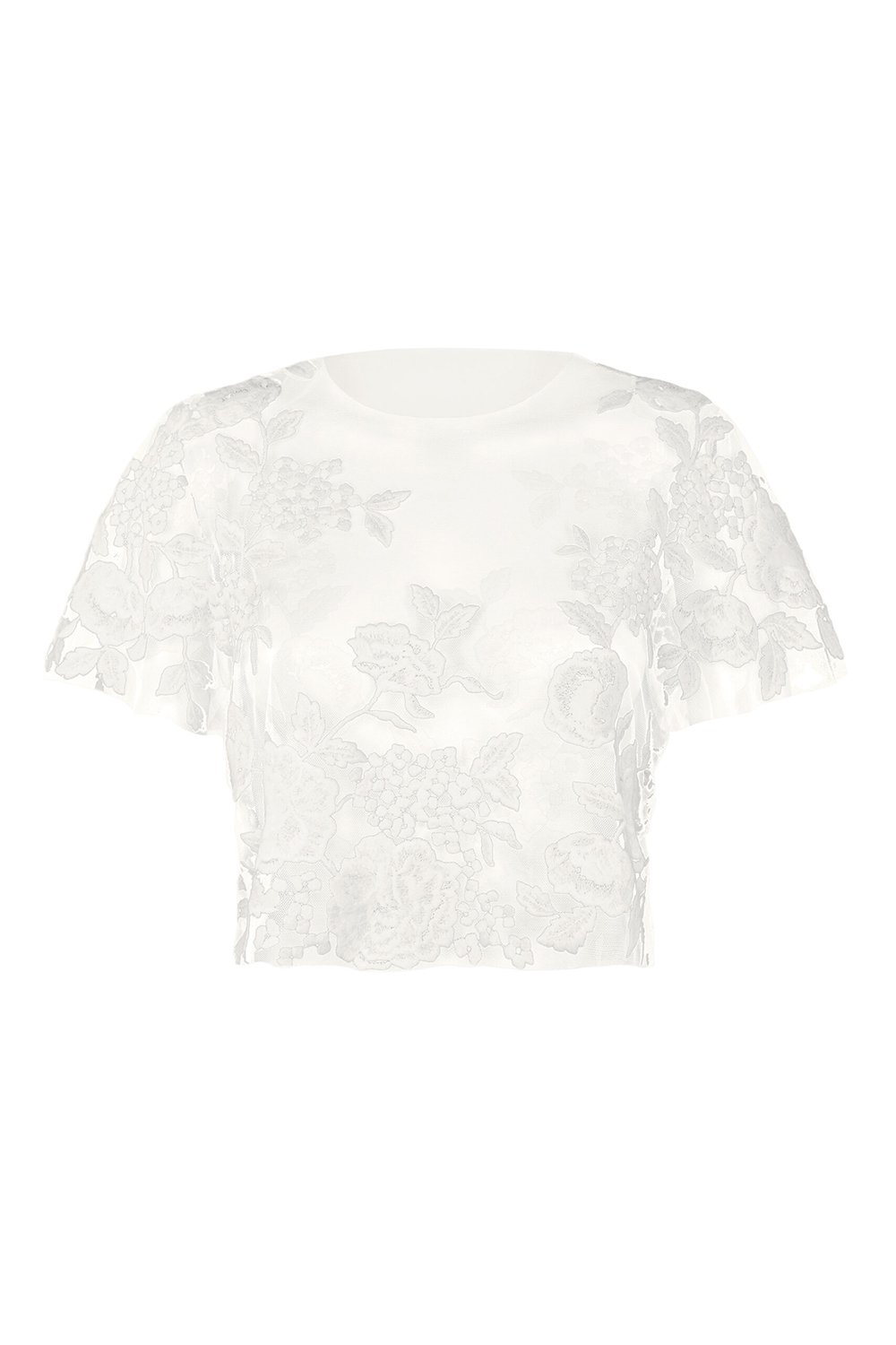 kaviar-gauche-mystic-rose-top-kurzes-braut-t-shirt-mit-bl-tenstickerei image 1