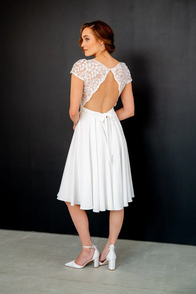 noni-one-nelie-standesamt-brautkleid-kurz-mit-r-ckendetail image 1