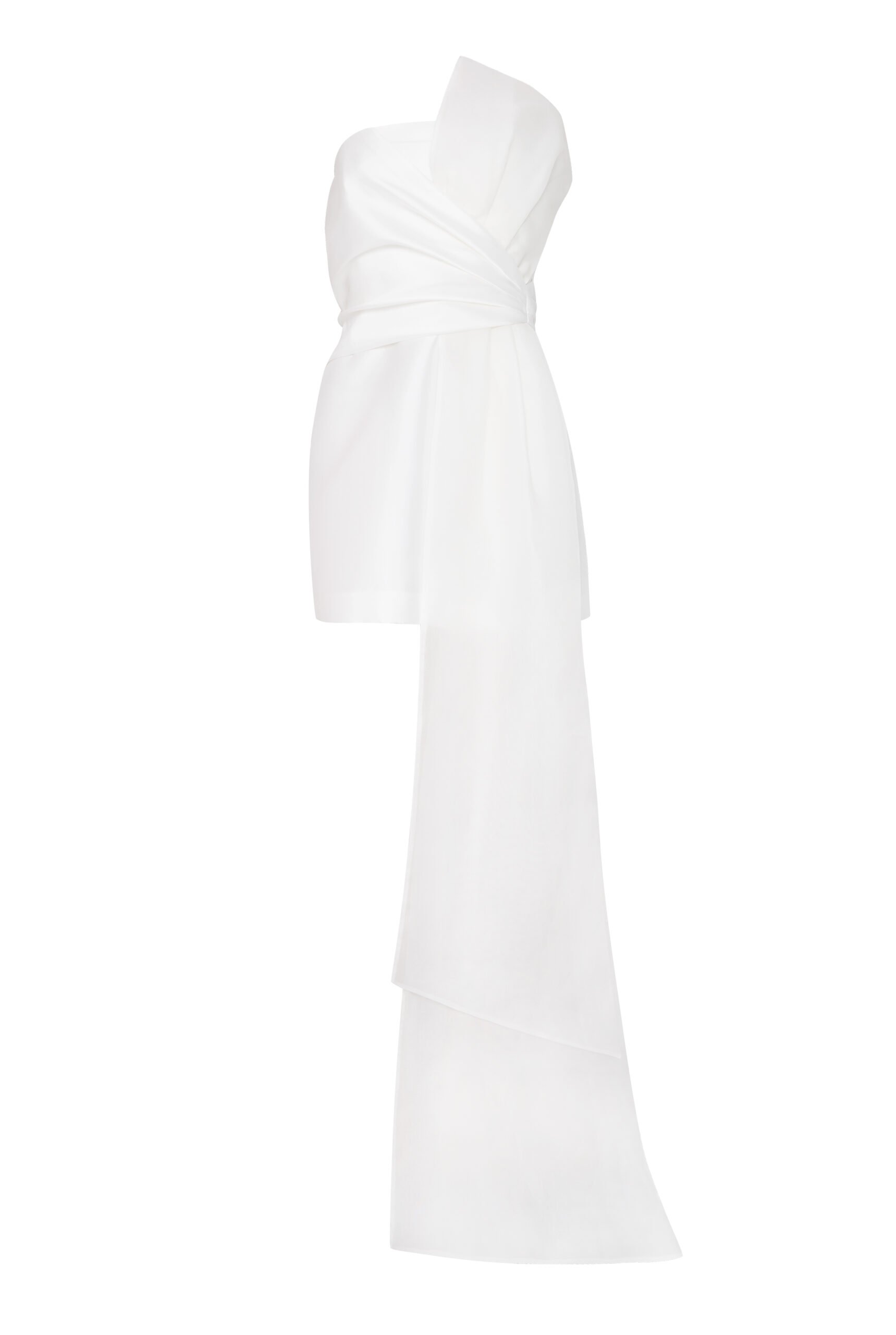 kaviar-gauche-asymmetric-drape-mini-corset-kleid image 2