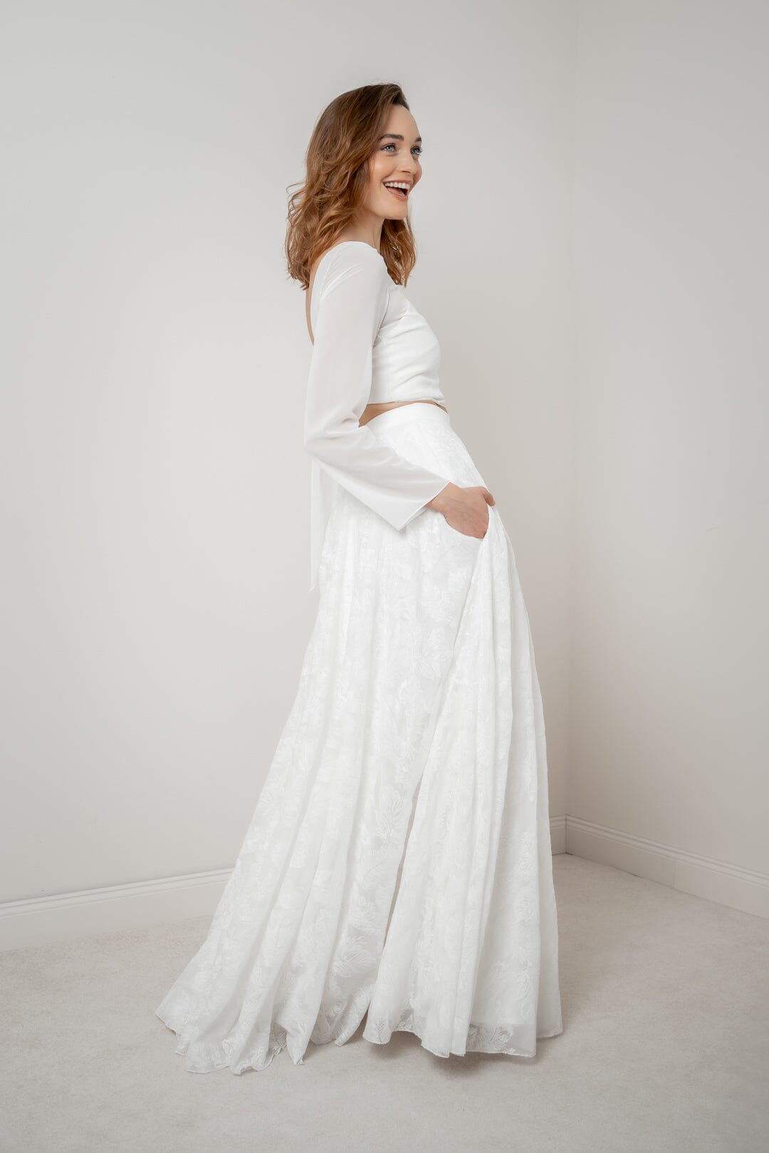 noni-outlet-gillianne-langer-braut-rock-chiffon-federmuster-ivory image 5