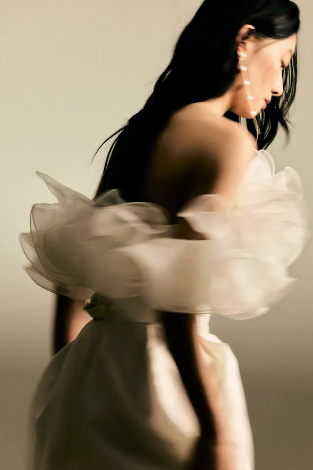 kaviar-gauche-allure-volant-top-corsage-schulterfrei image 1