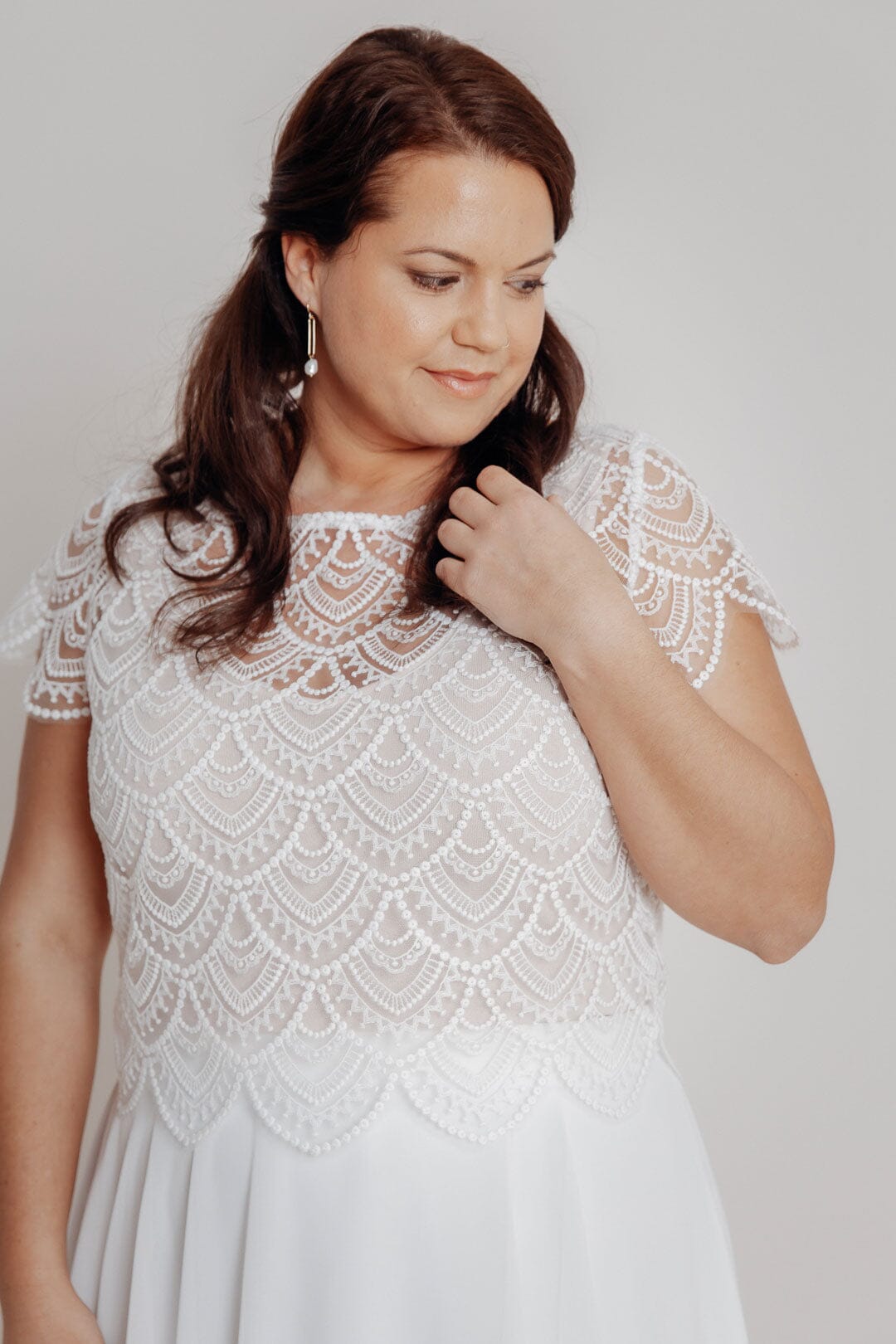 noni-curvy-emmi-midi-chiffonrock-ivory-ab-gr-44-outlet image 6