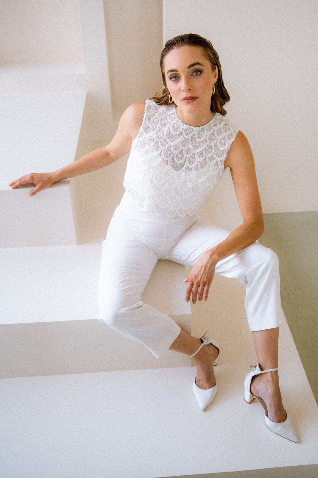 noni-helin-braut-hose-7-8-l-nge-aus-crepe-in-ivory image 1