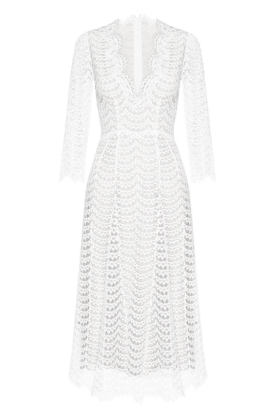 kaviar-gauche-bardot-decollet-dress-brautkleid-mit-v-ausschnitt-aus-spitze image 1