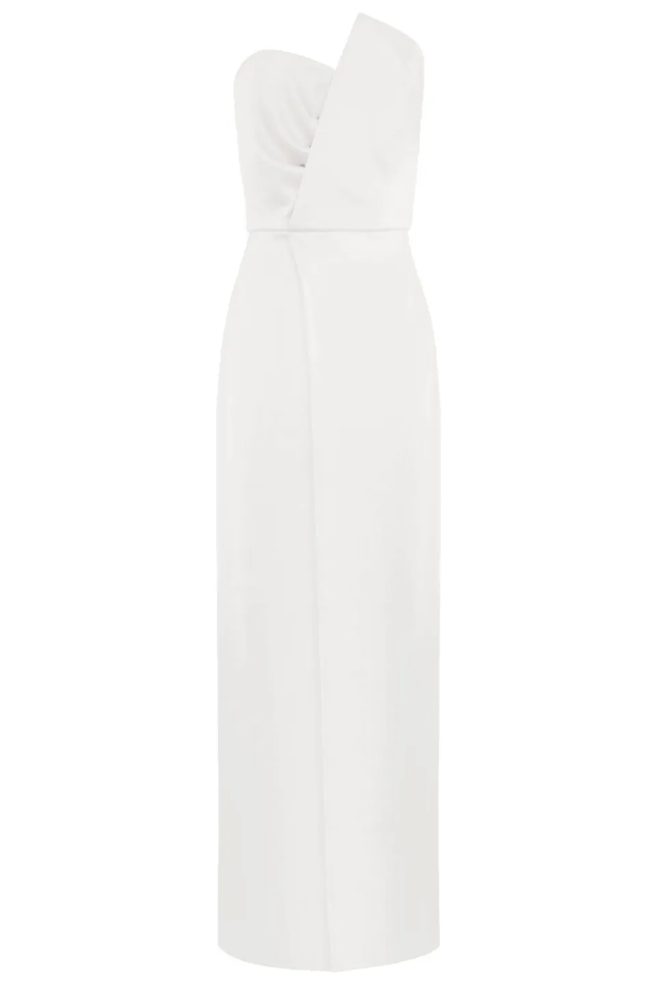 kaviar-gauche-asymmetric-bustier-etuikleid-ivory image 1