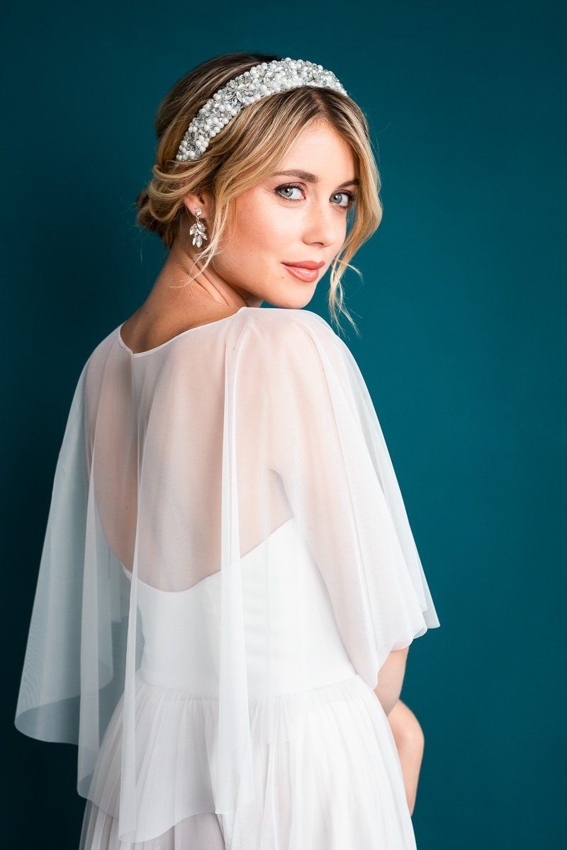 noni-selected-lukida-kurzes-t-ll-cape-in-ivory-wei image 4