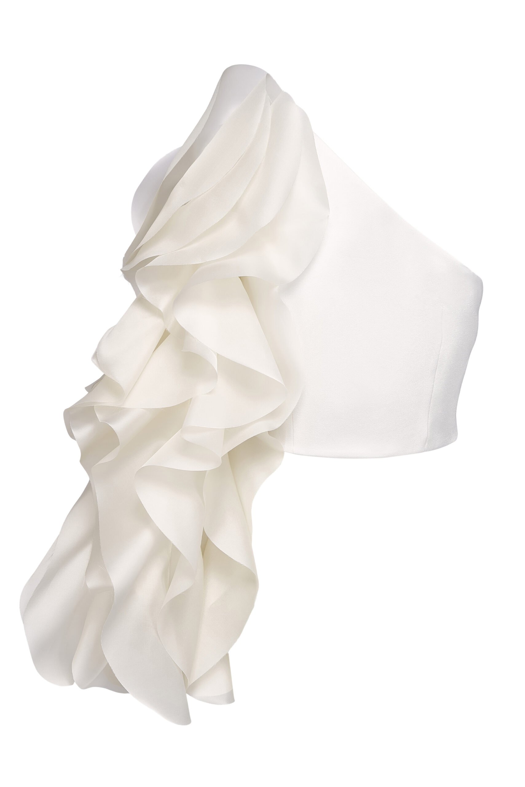 kaviar-gauche-talitha-top-asymmetrisches-braut-crop-top-mit-volant image 3