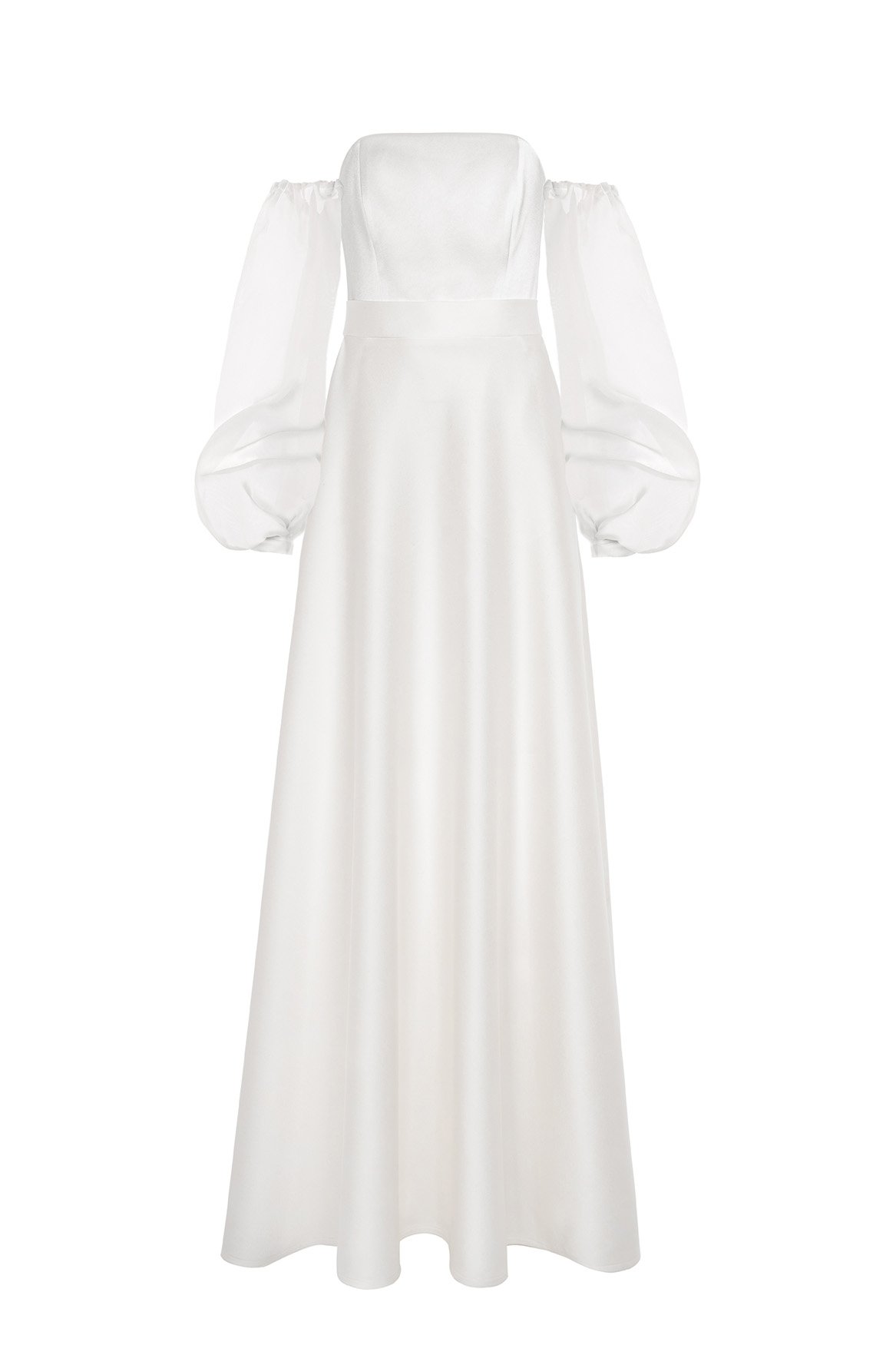 kaviar-gauche-rosebud-puffy-sleeves-rmel-ivory image 1