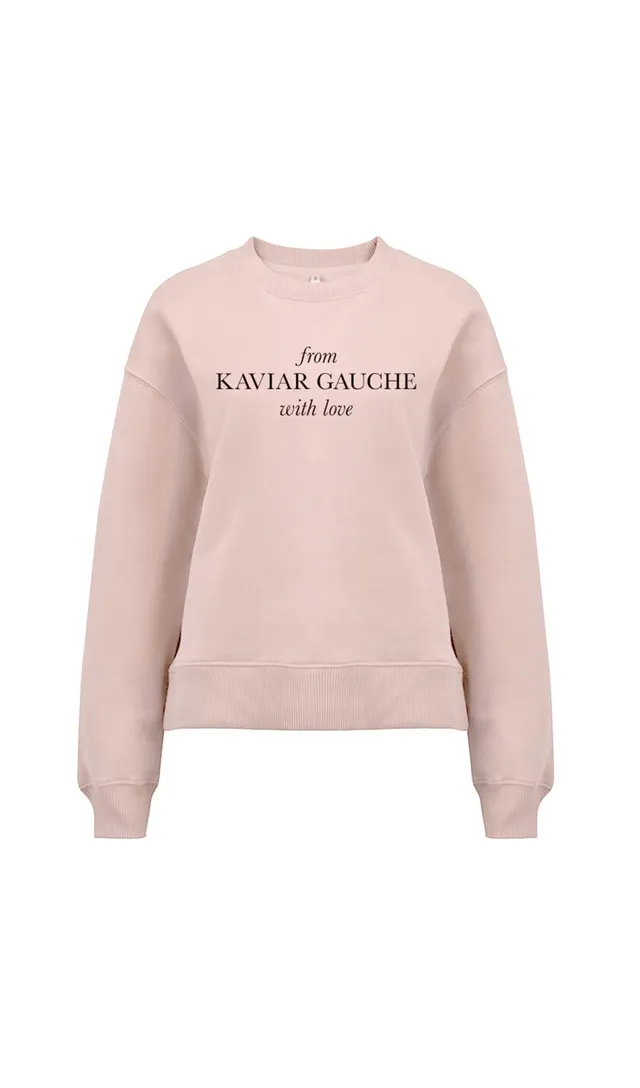 kaviar-gauche-logo-sweater-bio-baumwolle image 1
