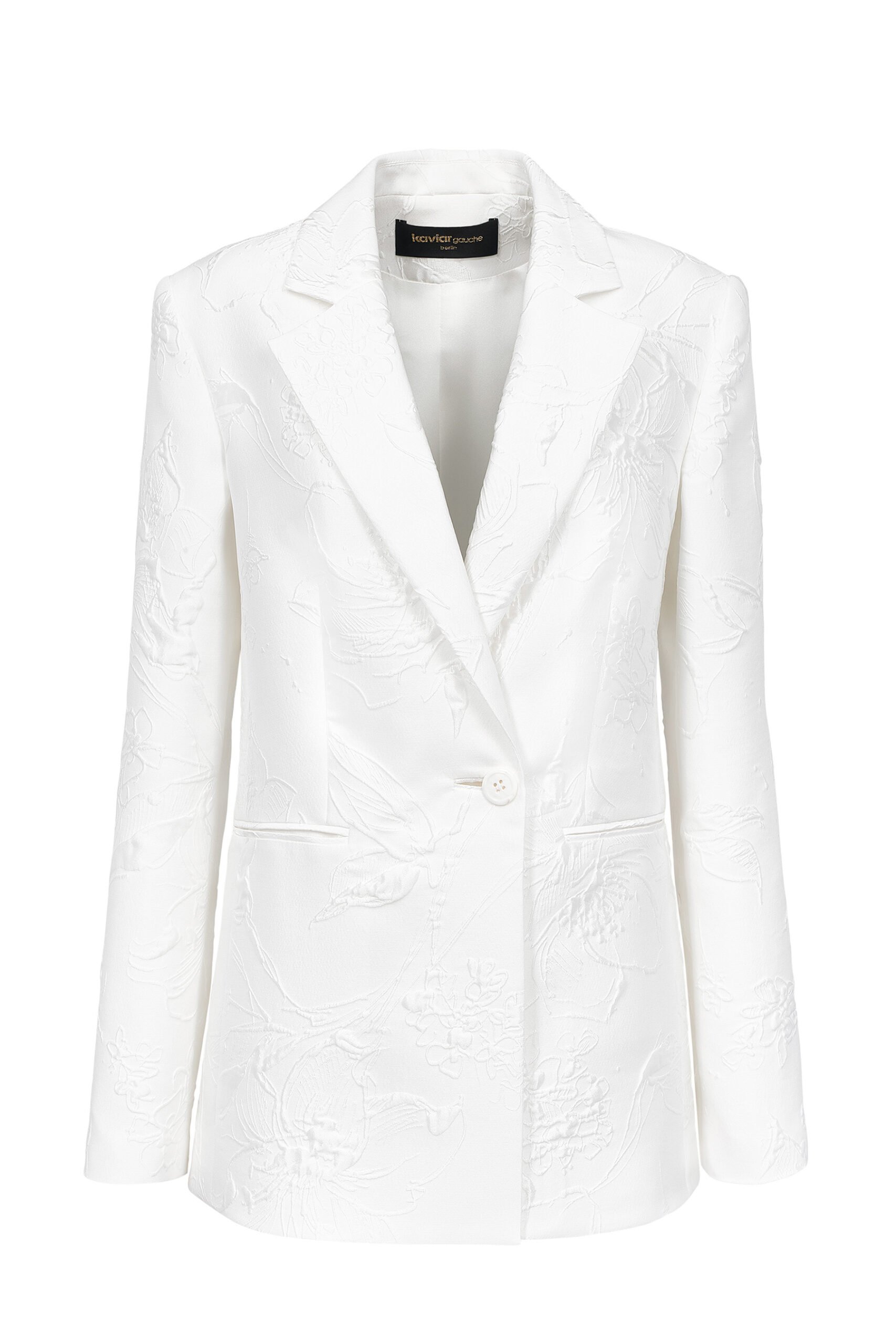 kaviar-gauche-jagger-blazer-bestickter-braut-blazer-mit-blumen image 1