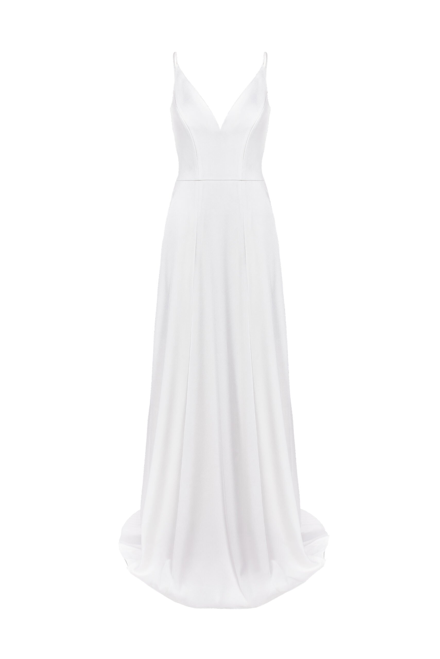 kaviar-gauche-new-valentine-brautkleid-mit-spaghettitr-gern-und-v-ausschnitt image 1