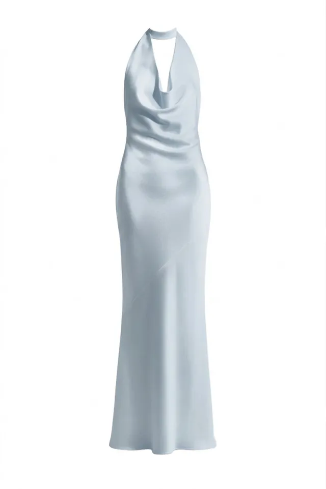 kaviar-gauche-callas-neckholder-abendkleid-bleu-meerjungfrau image 1