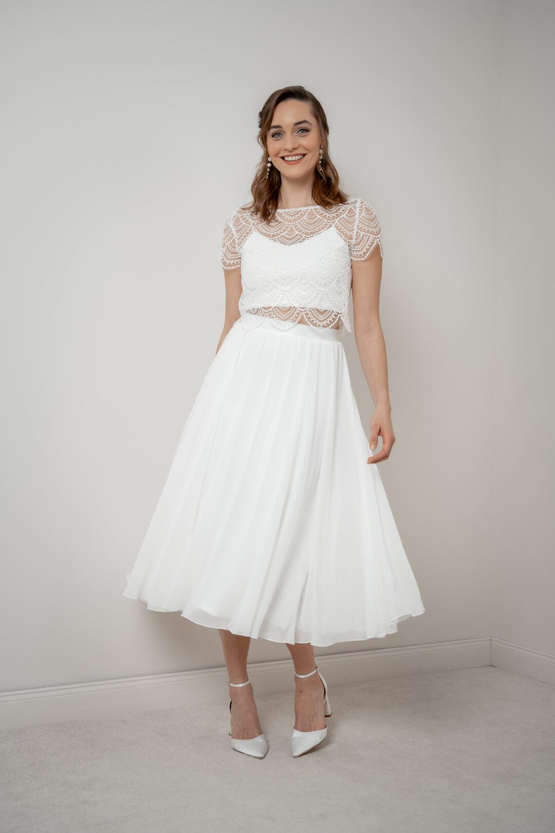 noni-mireya-braut-rock-aus-chiffon-in-midi-l-nge-ivory image 1
