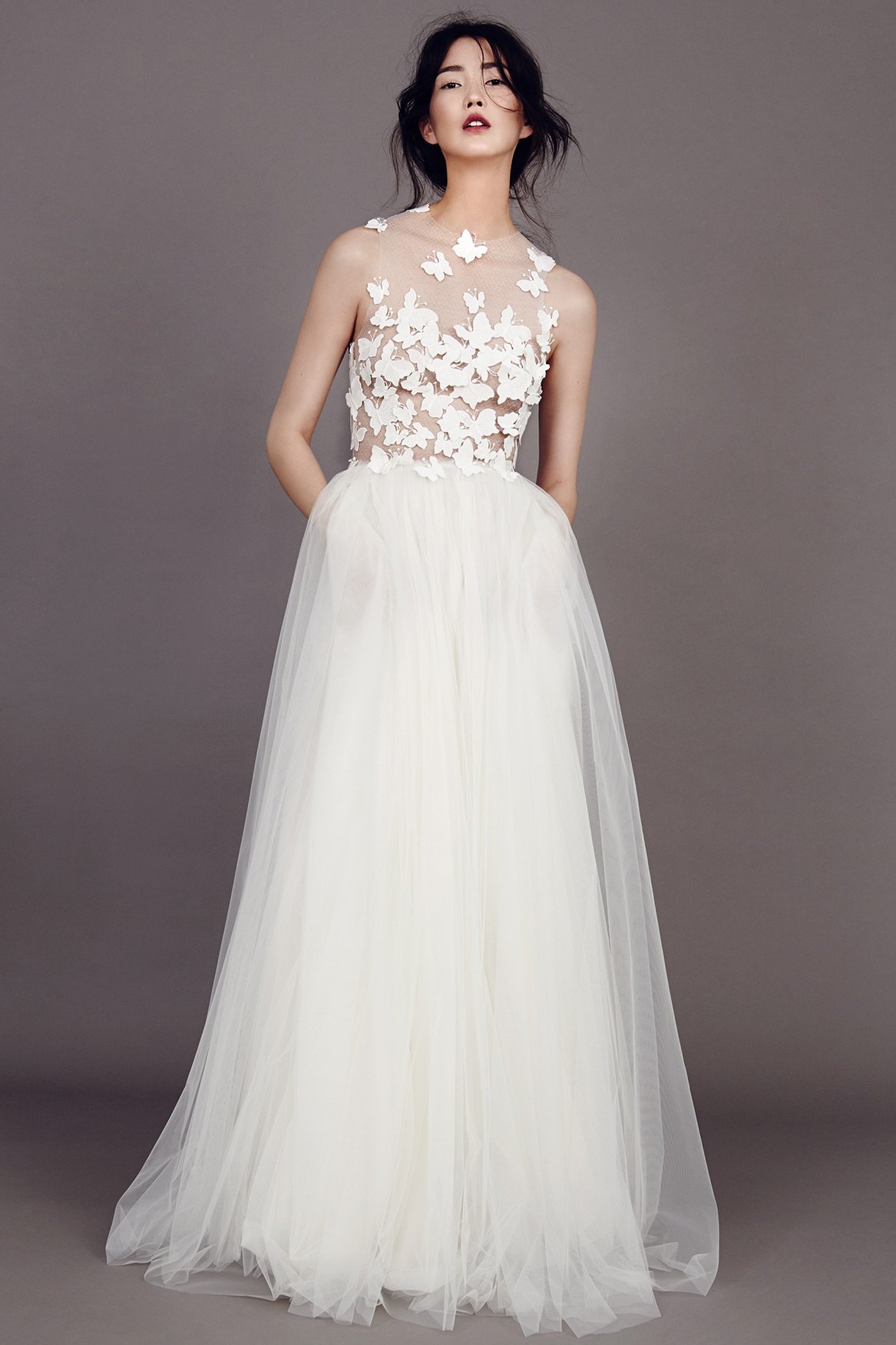 kaviar-gauche-papillon-d-amour-dress-t-ll-brautkleid-mit-spitze image 2