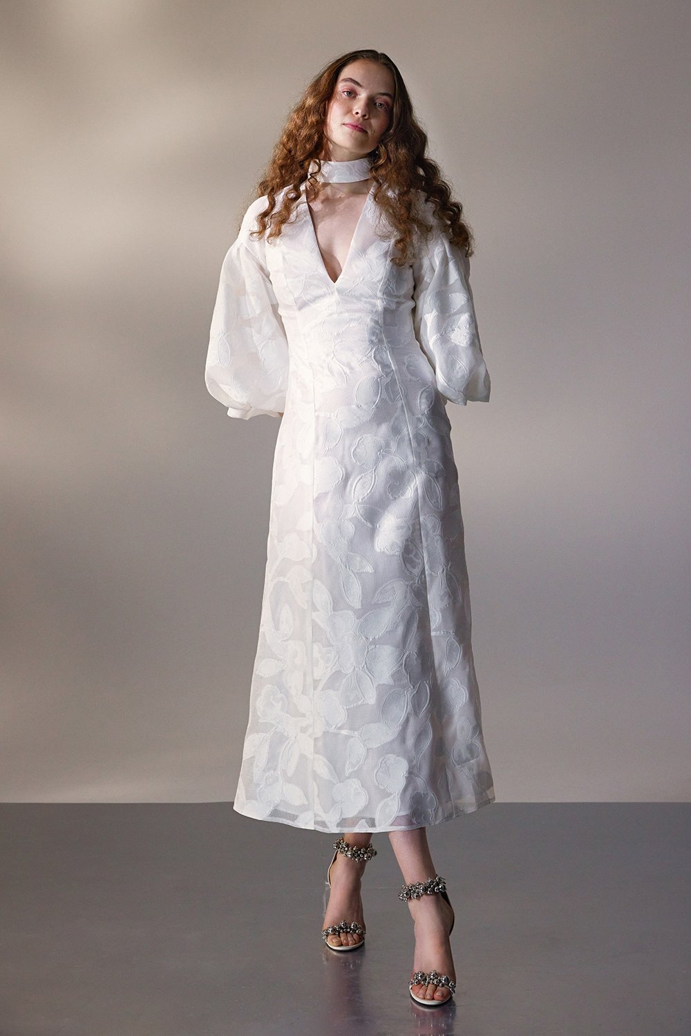 kaviar-gauche-fil-coup-midi-dress-brautkleid image 1