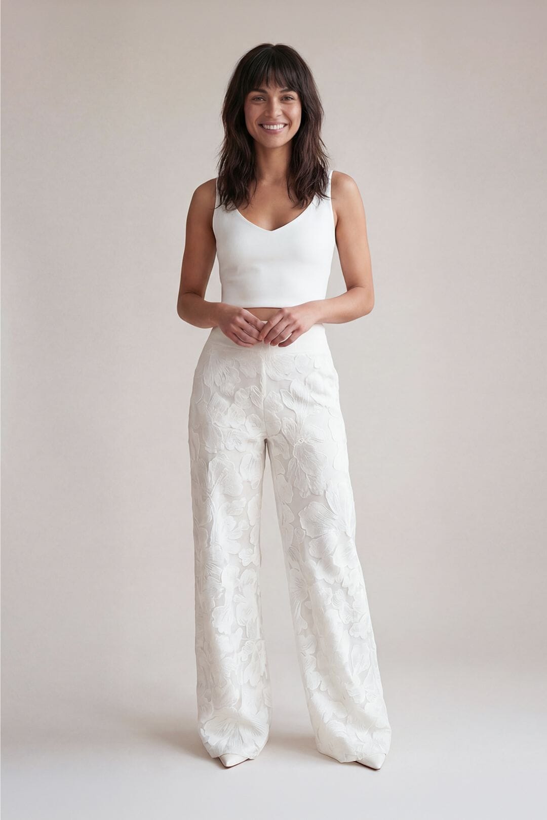 noni-anvi-elegante-brauthose-ivory-mit-blumenmuster image 1