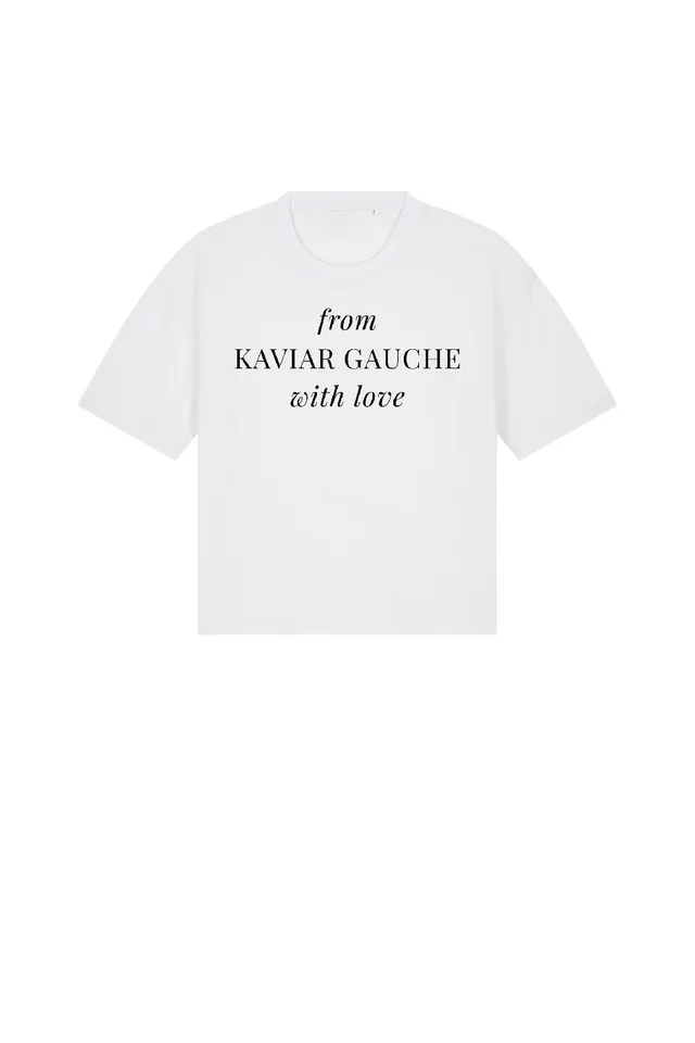 kaviar-gauche-logo-t-shirt-boxy-cropped image 1