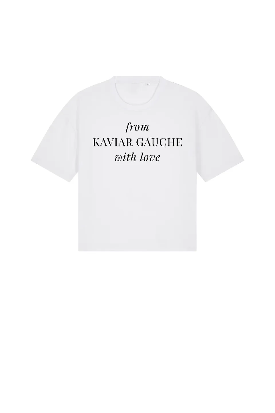 kaviar-gauche-logo-t-shirt-boxy-cropped image 1