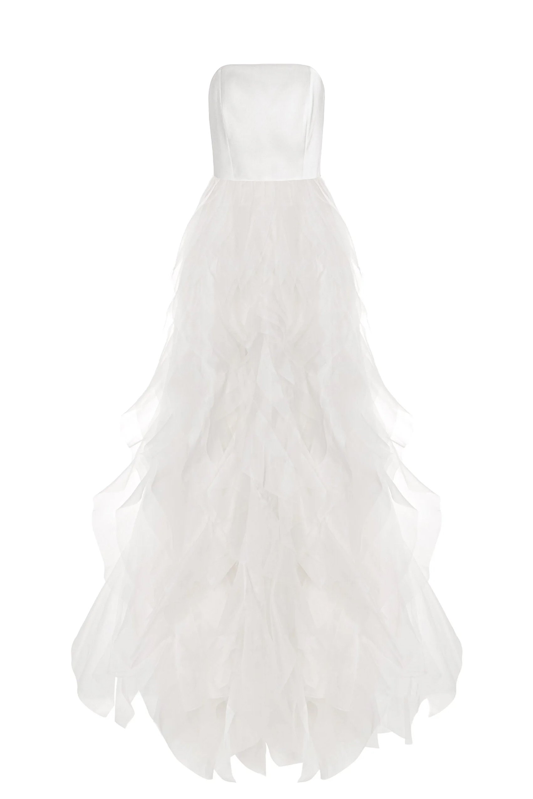 kaviar-gauche-bustier-volant-brautkleid-a-linie image 1