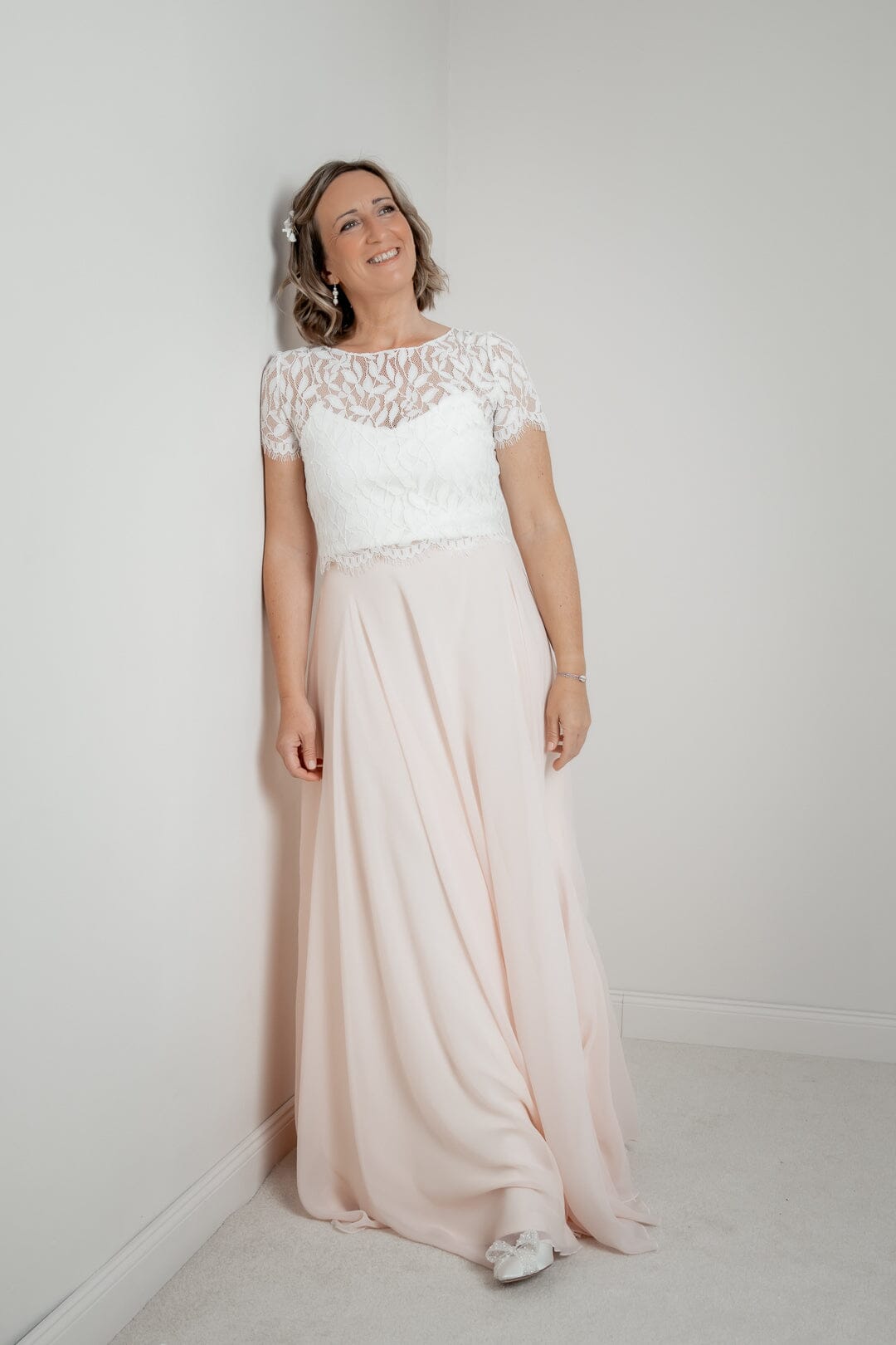 noni-isla-ros-chiffonrock-maxi-in-tellerform-rosa image 2