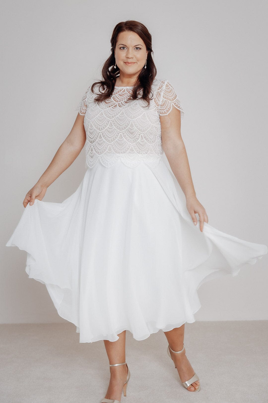 noni-curvy-emmi-midi-chiffonrock-ivory-ab-gr-44-outlet image 1