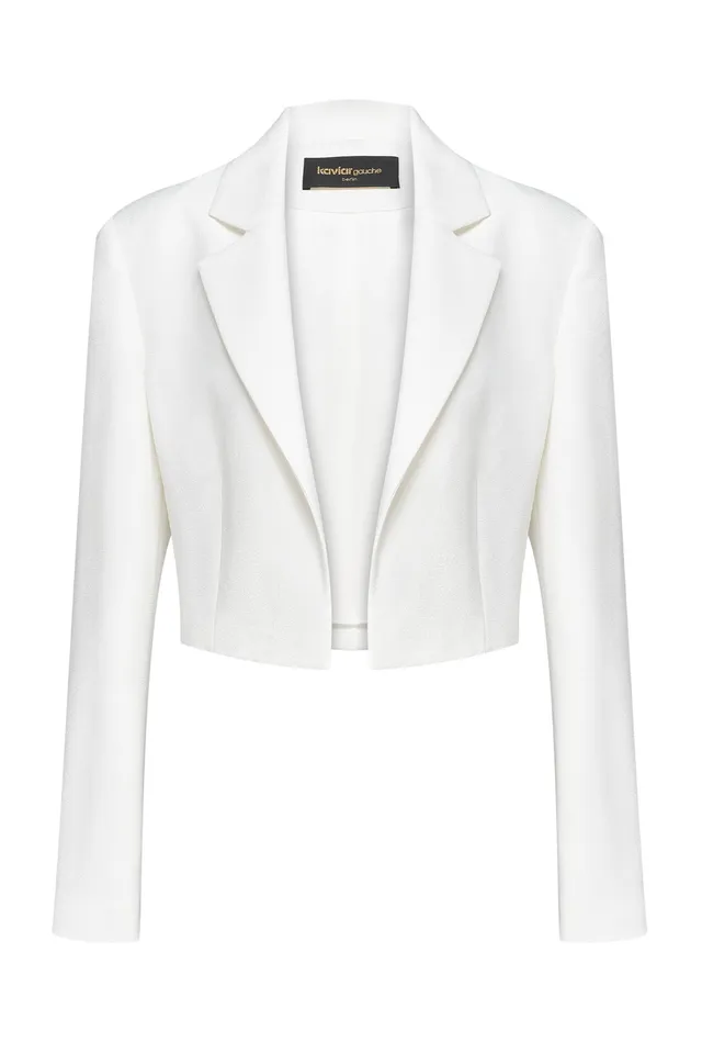kaviar-gauche-cropped-blazer-modern-infinity-mit-revers image 1