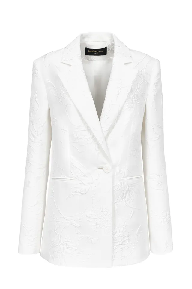 kaviar-gauche-jagger-blazer-bestickter-braut-blazer-mit-blumen image 1