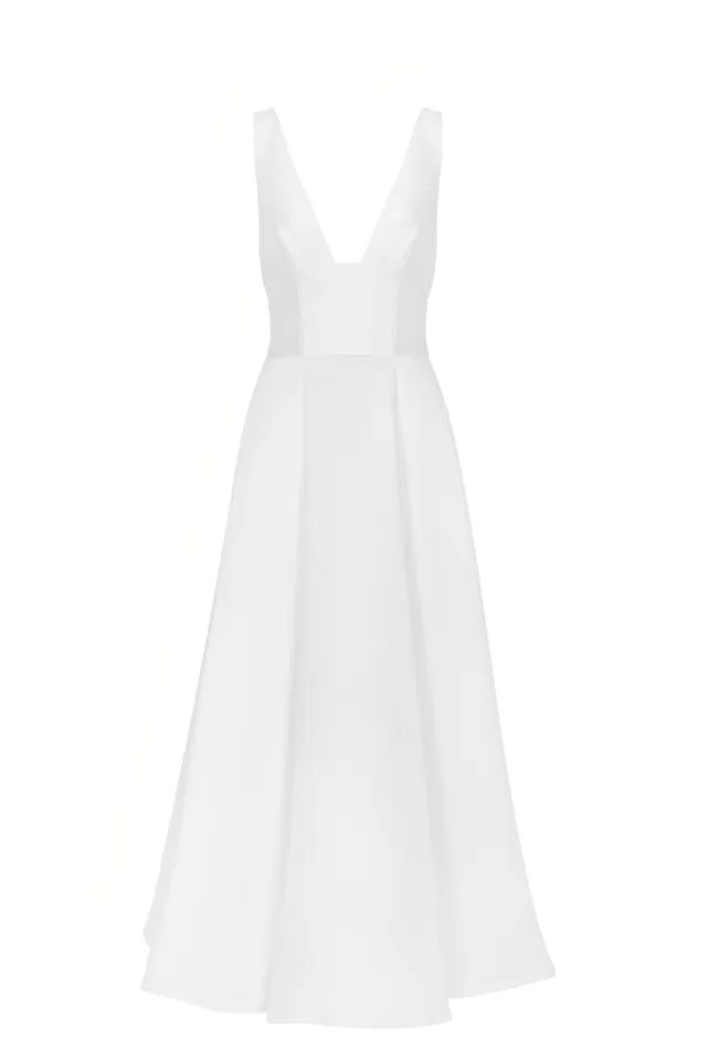 kaviar-gauche-edgy-dream-dress-7-8-brautkleid-v-ausschnitt image 1