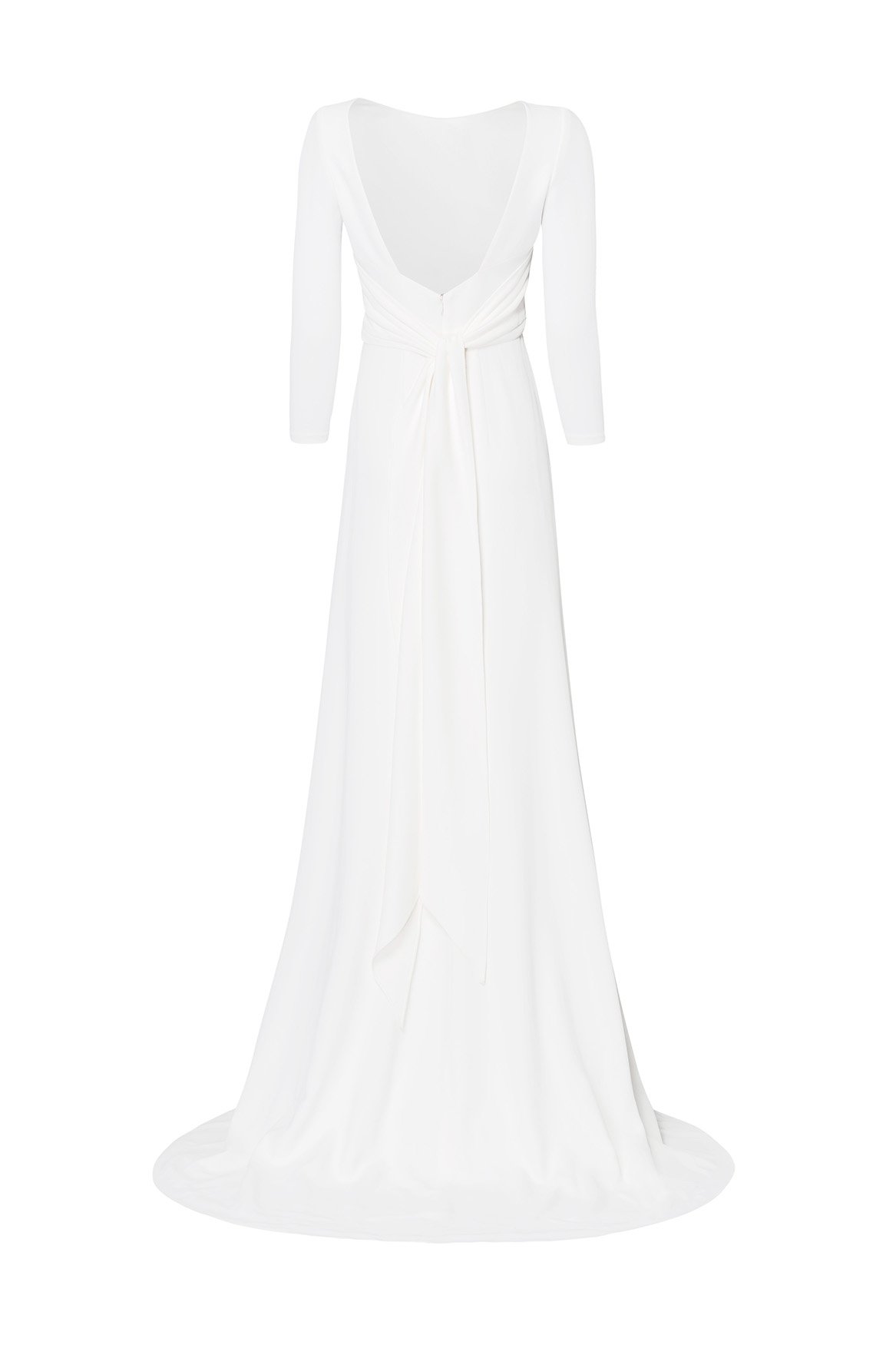 kaviar-gauche-pure-palais-kleid-mit-r-ckenausschnitt-und-langarm image 3