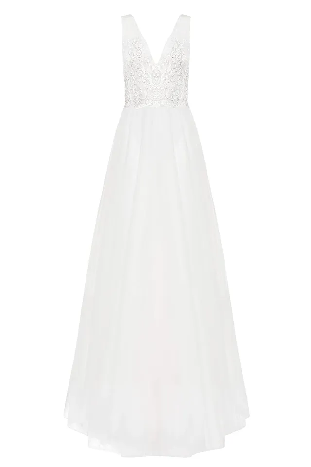 kaviar-gauche-champagne-tulle-dress-t-ll-brautkleid image 1