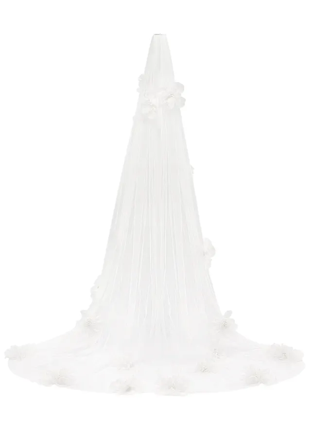 kaviar-gauche-floral-veil-langer-blumenschleier-2-5m-einlagig image 1