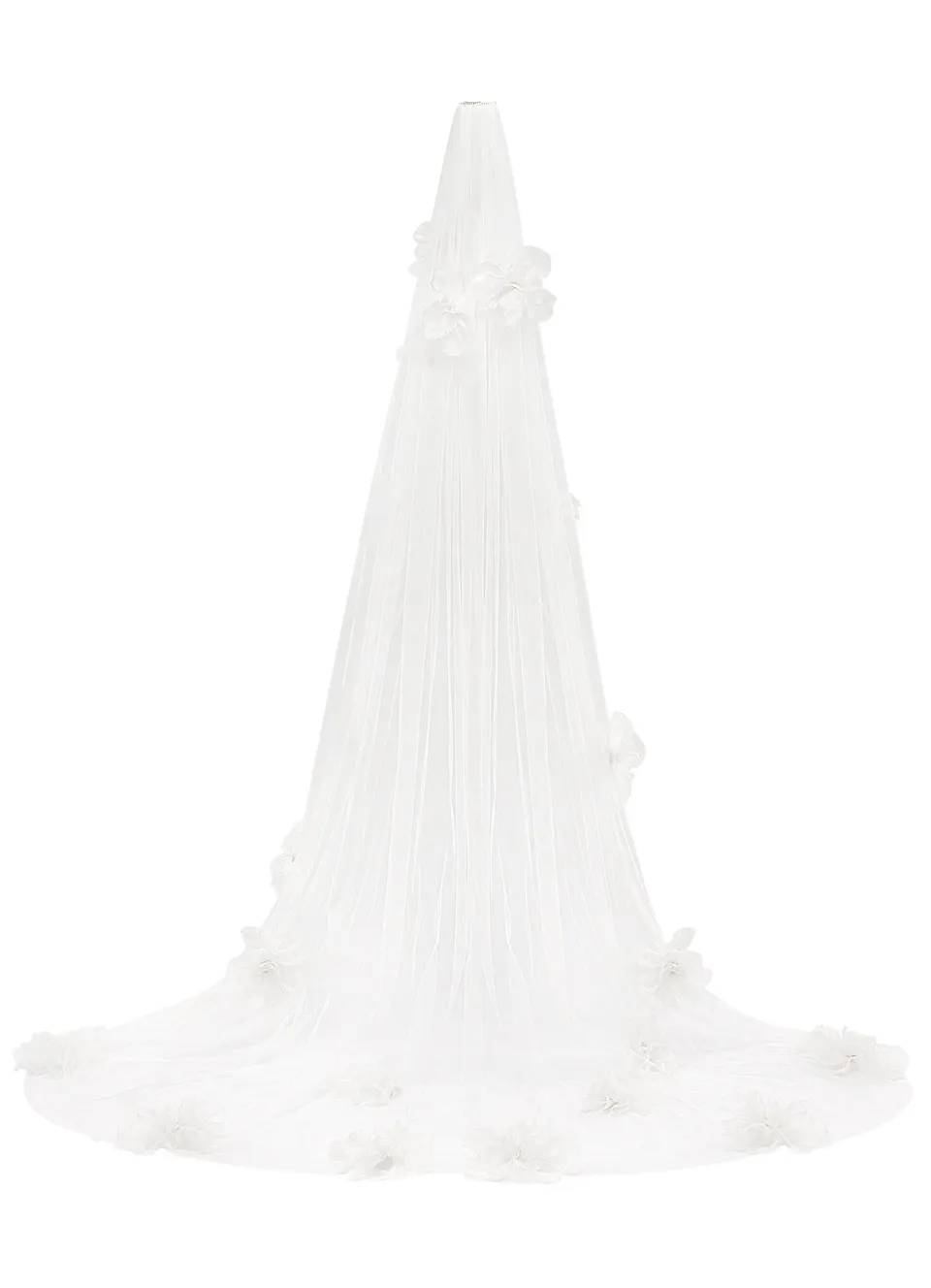 kaviar-gauche-floral-veil-langer-blumenschleier-2-5m-einlagig image 1