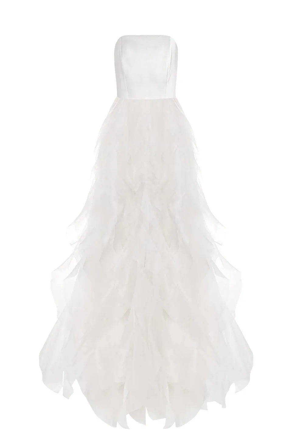 kaviar-gauche-bustier-volant-brautkleid-a-linie image 1