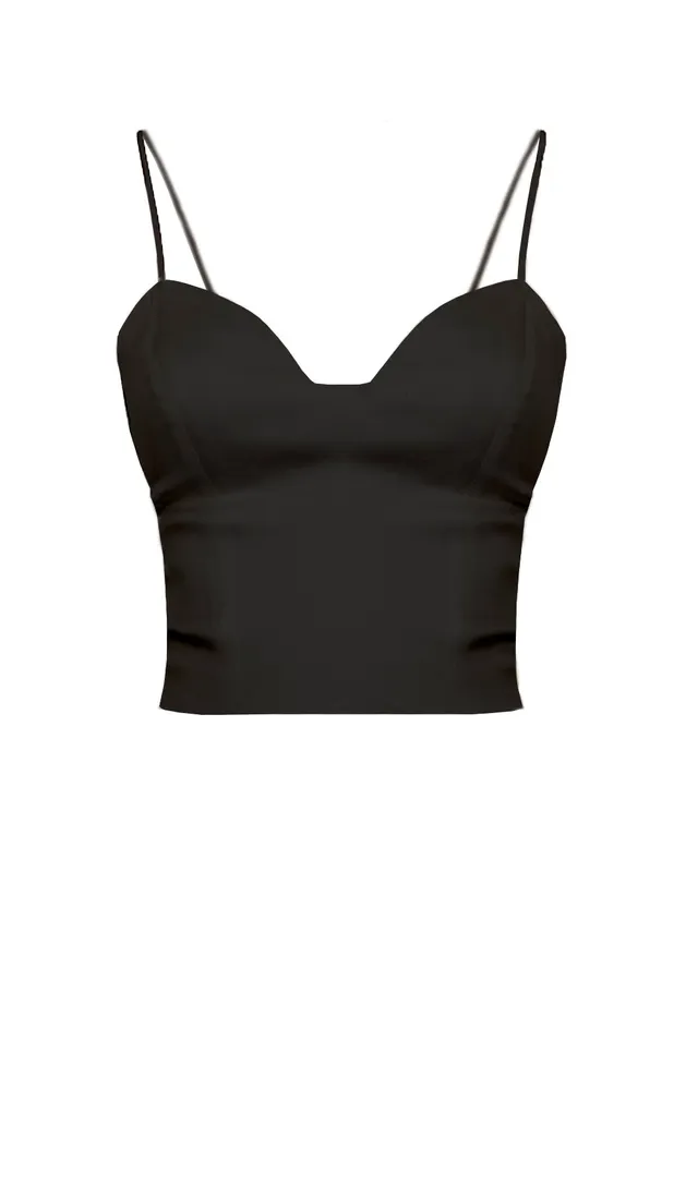 kaviar-gauche-cremant-top-black-abend-top-mit-seidenfutter image 1