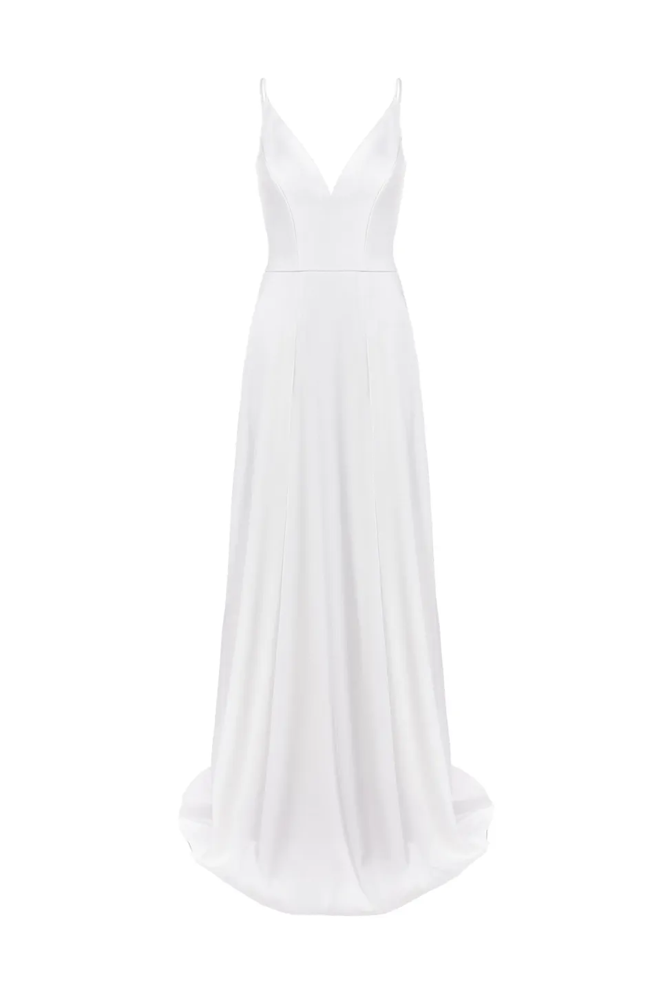 kaviar-gauche-new-valentine-brautkleid-mit-spaghettitr-gern-und-v-ausschnitt image 1
