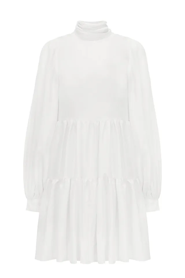 kaviar-gauche-little-cloud-kleid-kurz-ivory image 1